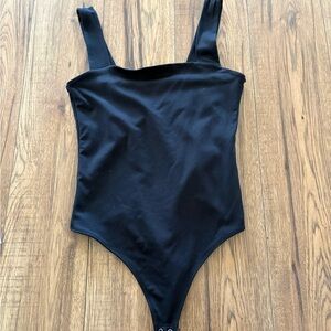 Abercrombie & Fitch Black Square-Neck Bodysuit